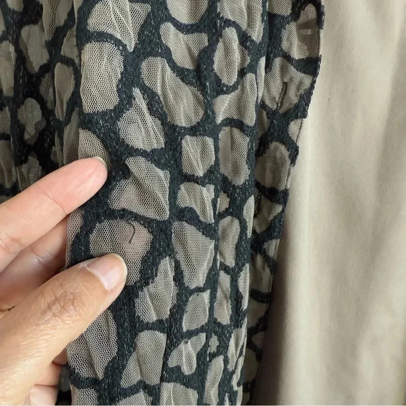 Samuel Dong Women’s Lace Textured Collared Button Down Long Sleeve w/Camisole L - Picture 10 of 14